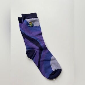 Vivienne Westwood Women's Socks in Purple and Gray